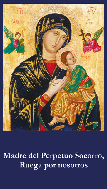 *SPANISH* Mother of Perpetual Help Prayer Card